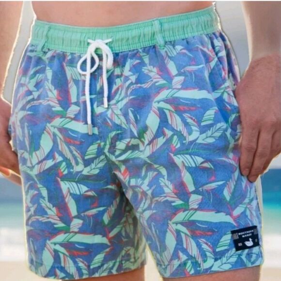 Southern Marsh Seawash Shoals Swim Trunk Shorts Mesh Lined FLAW - Picture 1 of 10